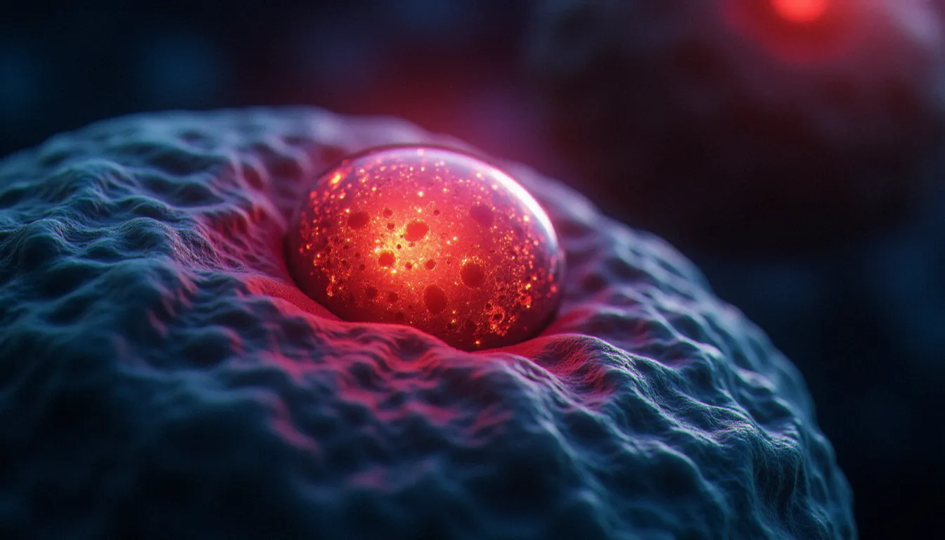 Représentation visuelle des mitochondries cellulaires stimulées par la lumière rouge lors d'une séance de photo bio modulation laser