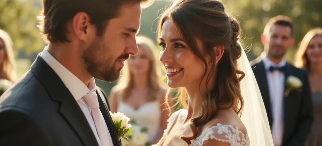 Image illustrant : Coiffure pour cheveux court mariage : 25 idées sublimes